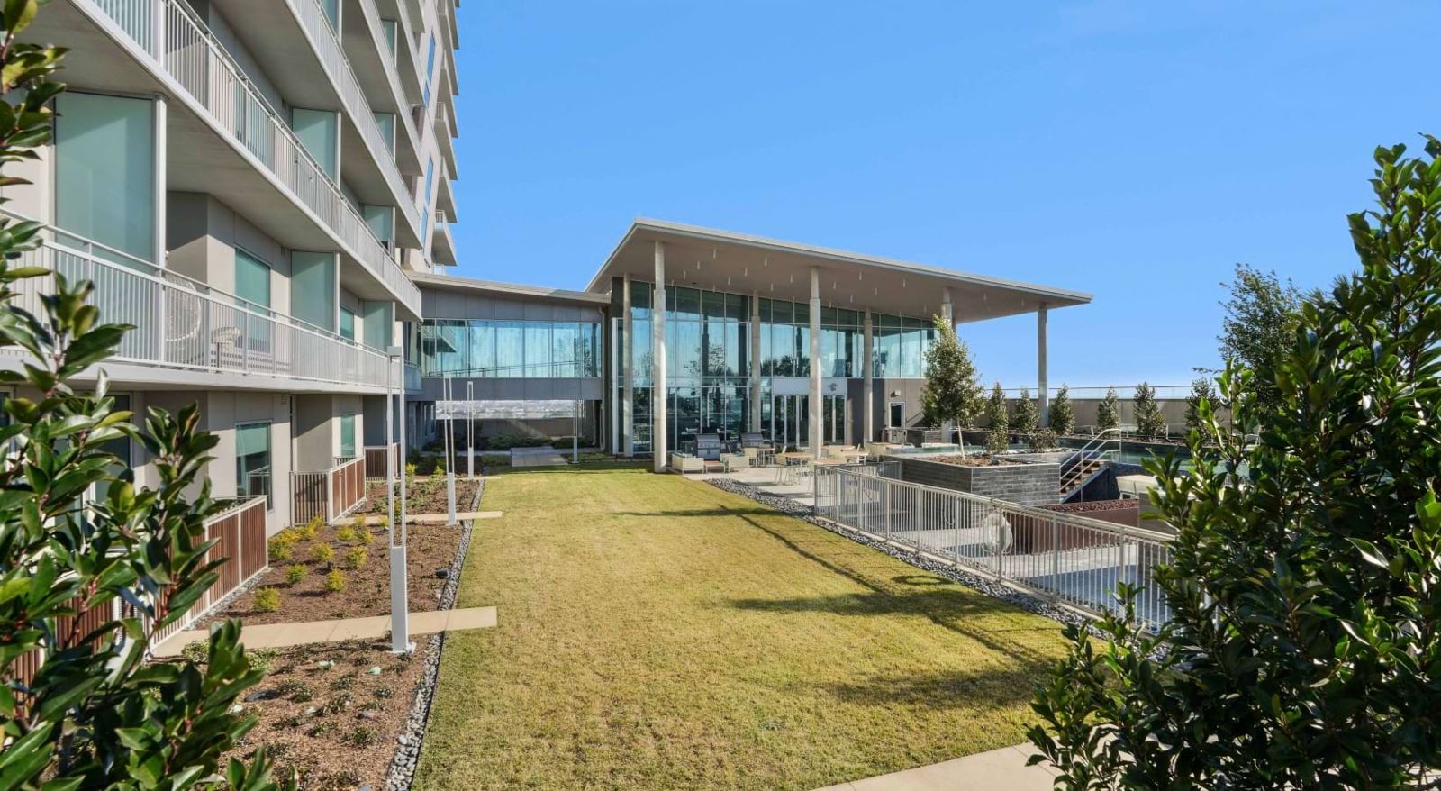 Grand lawn on the amenity deck